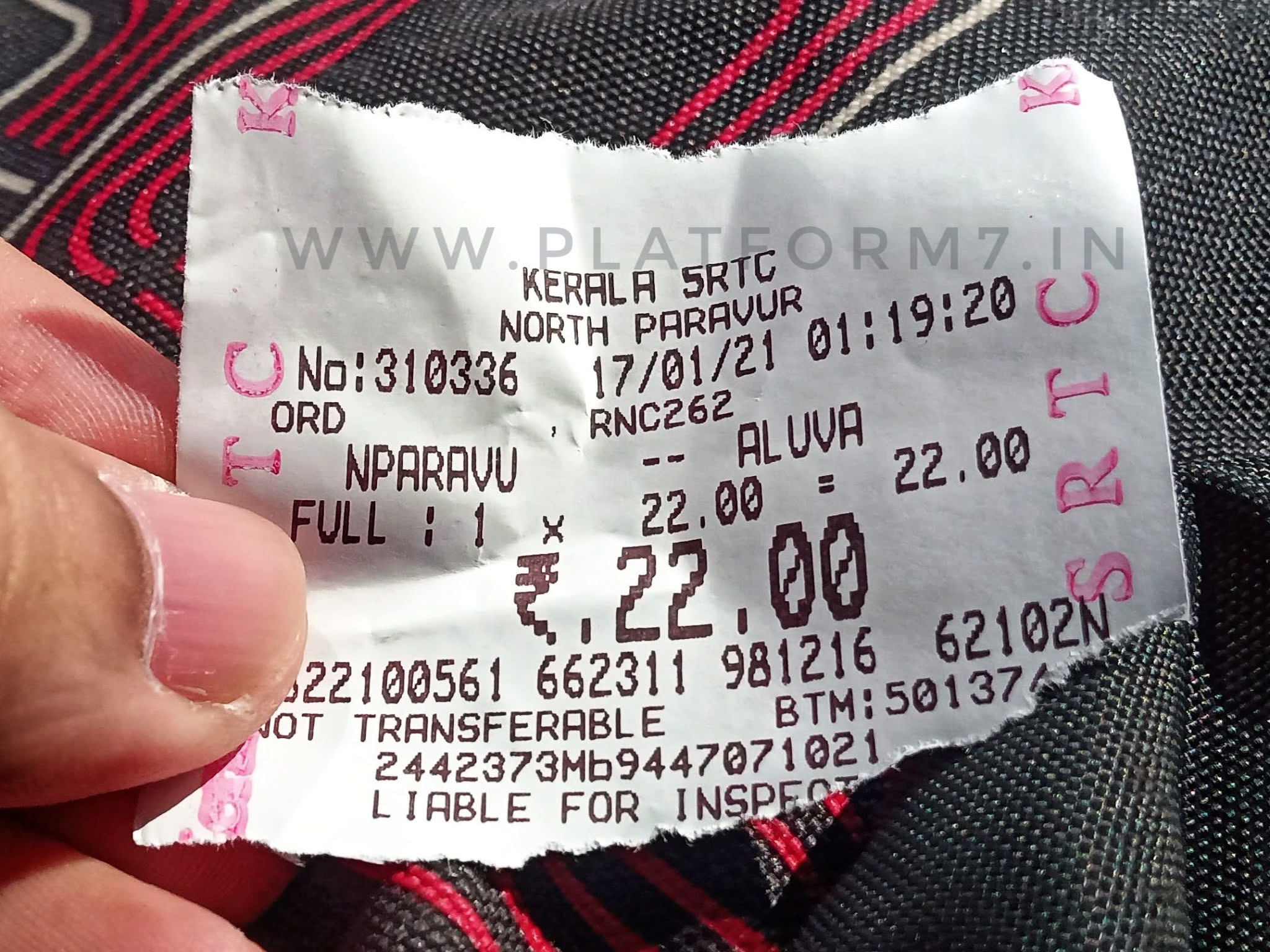 Decoding a Bus ticket Part1