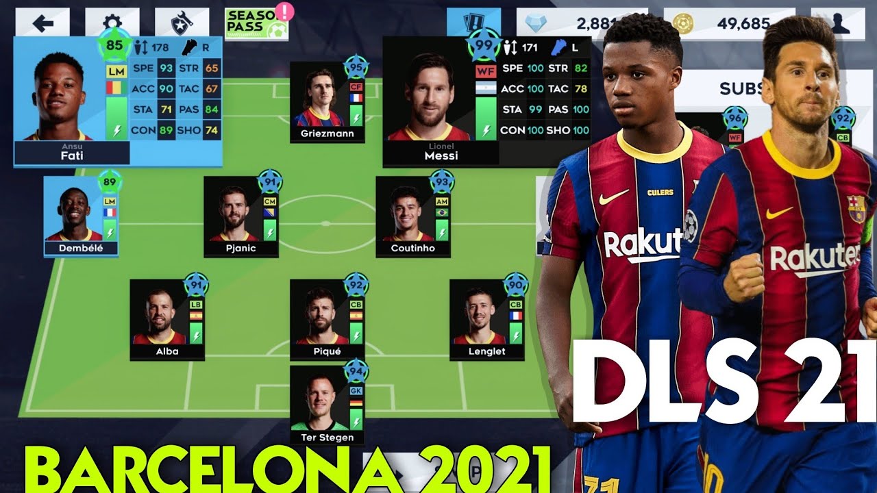 DLS Barcelona 2020/21 Profile Data For Dream League Soccer